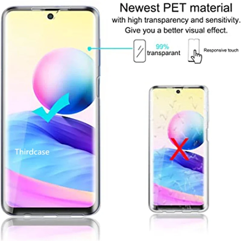 360 Full Body Front Silicone Back Hard Phone Case For Xiaomi Redmi Note 13 12 11 10 Pro 9 9S 8 8T 7 7 Pro Shockproof Clear Cover