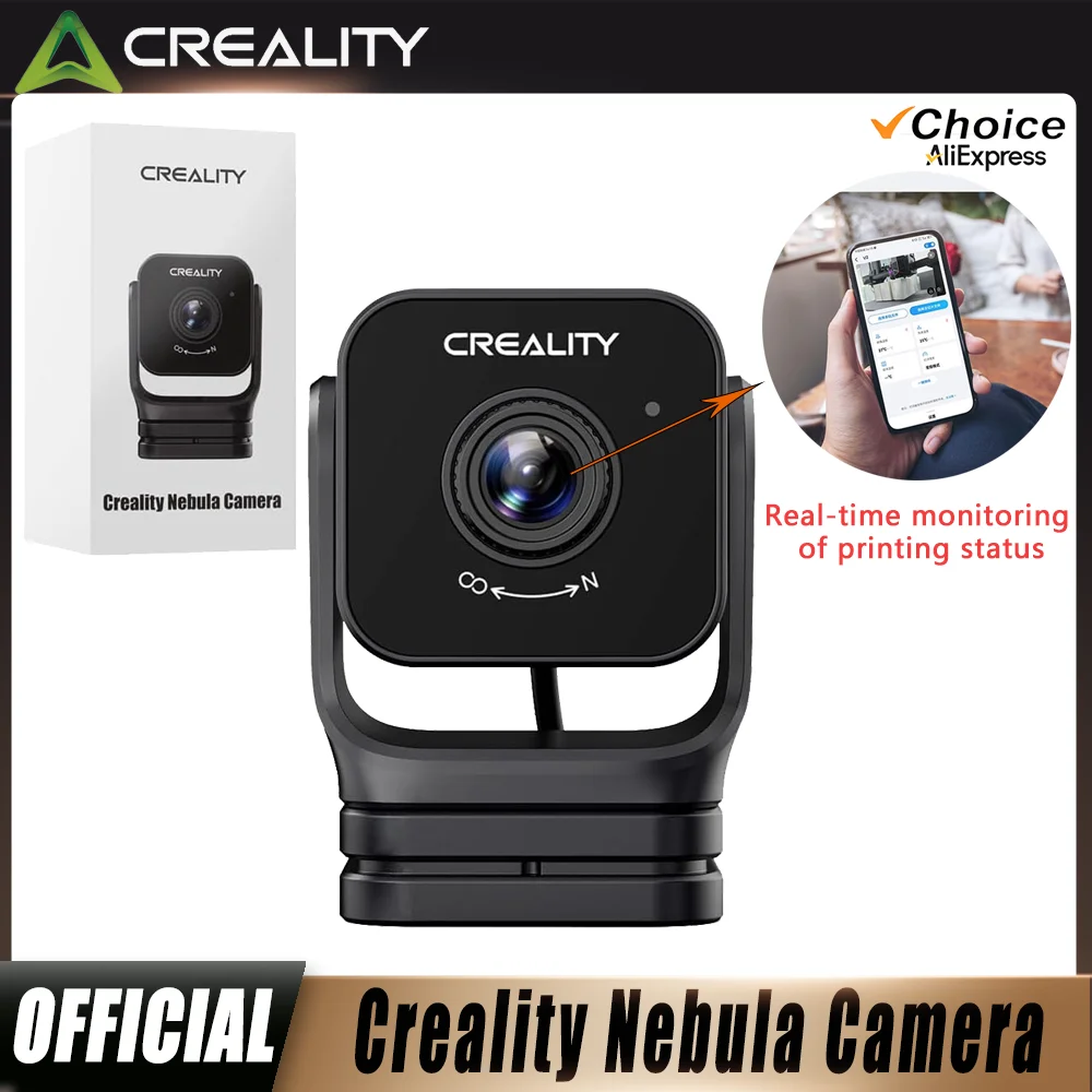 Creality Official Nebula Camera Upgrade Highdefinition Real-time Monitoring USB Interface Timelapse Filming Night Vision