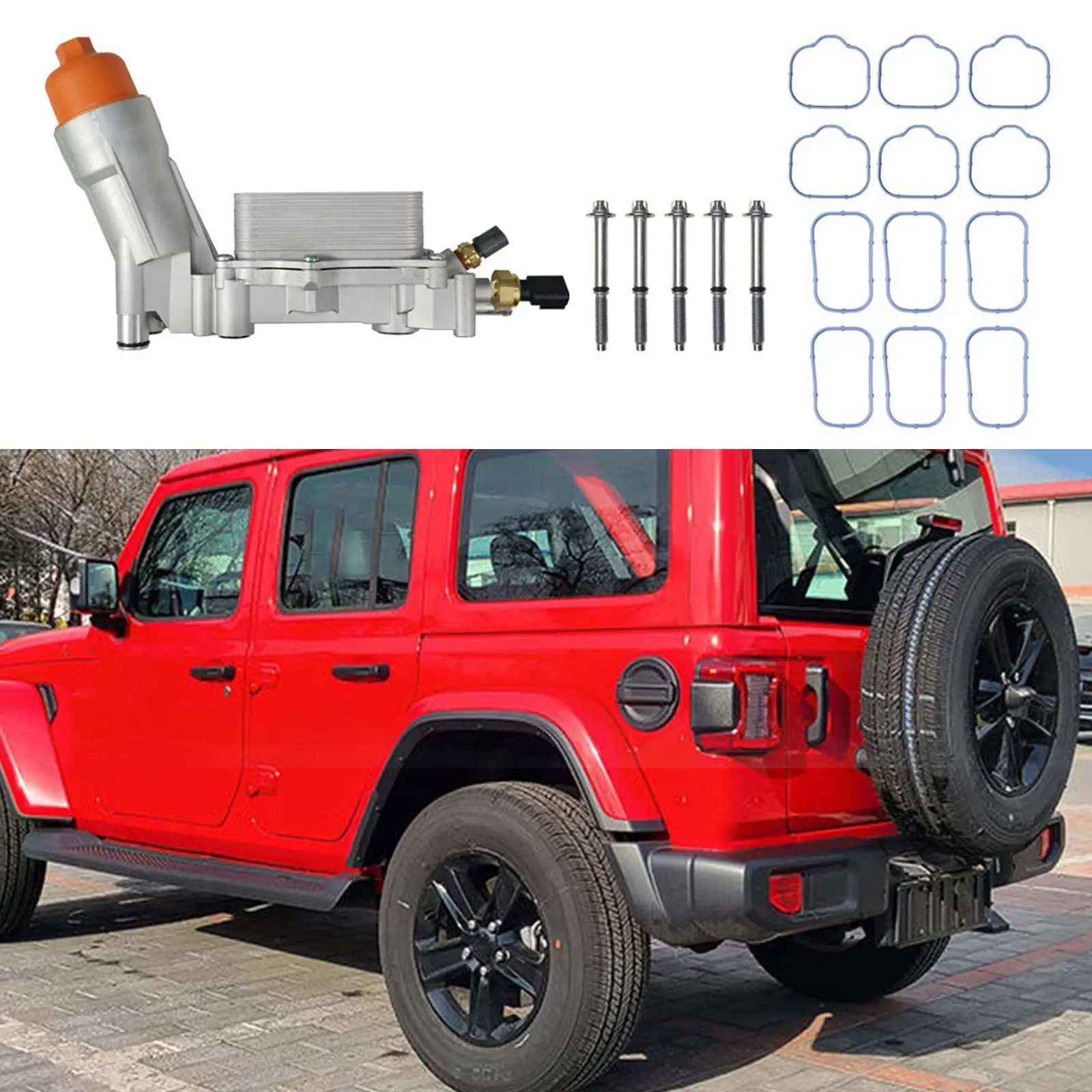 Engine Oil Filter Housing High Performance Car Oil Filter for Jeep Chrysler Dodge 68105583AA Replacement