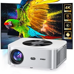 XIWBSY 1000ANSI Outdoor Projector 8K AutoFocus Android Projector 8k Video Home Theater Projector Wifi6 BT5.2 Portable Proyector