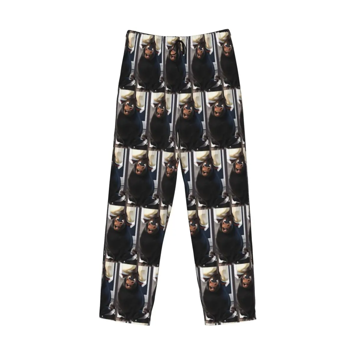 Custom Ferdinand Animated Short Films Pajama Pants Men Sleepwear Sleep Lounge Bottoms with Pockets