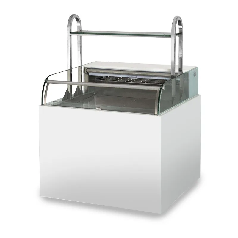 Sandwich slide cover air-cooled display cabinet, commercial fresh-keeping cabinet, fresh-keeping cabinet