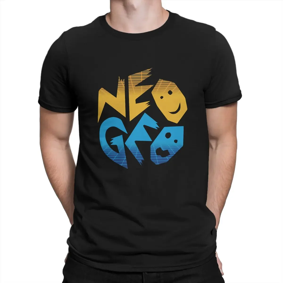 Футболка мужская из полиэстера, с логотипом Neo Geo