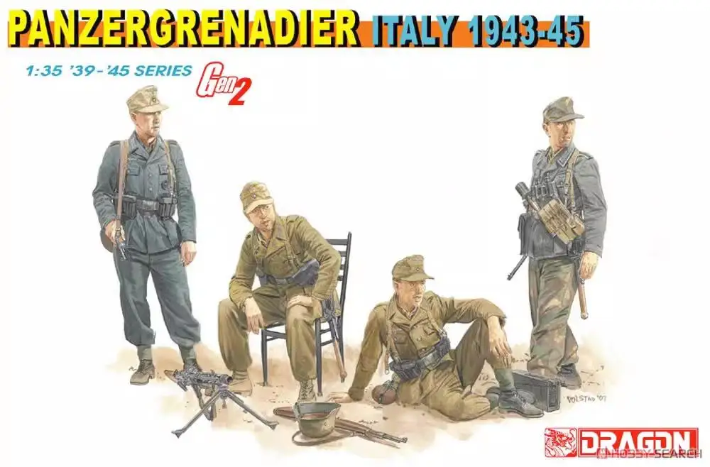 Drache 1943 Panzer grenadier Italien-45 (Kunststoff modell)