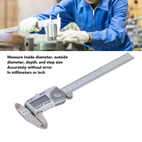 Digital Caliper Measuring Tool Industrial Electronic IP54 Waterproof 0‑6in 0‑150mm Range 0.0005in 0.005mm Resolution
