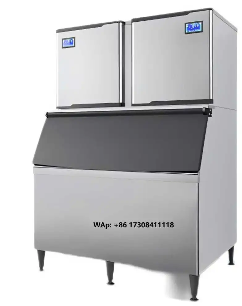500kg 1000kg Daily Output Commercial Cube Ice Machine Stainless Steel Automatic Industrial Ice Maker for Bar Restaurant Hotel