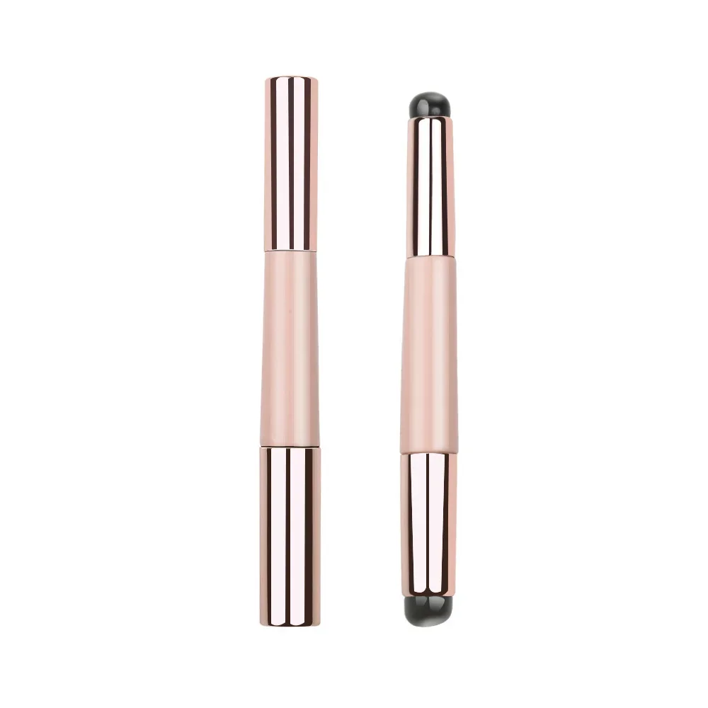 2in1 Siliconen Lippenborstel Met Hoes Q Zachte Lippenstift Veegborstels Stofdichte Lippen Concealer Borstel Draagbare Beauty Make-Up Tool