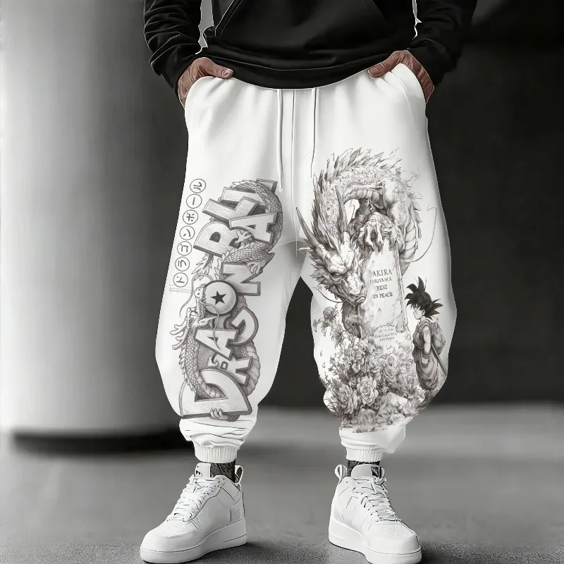 

2025Merch From Dragon Ball «В памятью Акира Ториямы» Мужские осенне-зимние спортивные штаны Брюки из 100% хлопка Леггинсы Harajuku Y2k