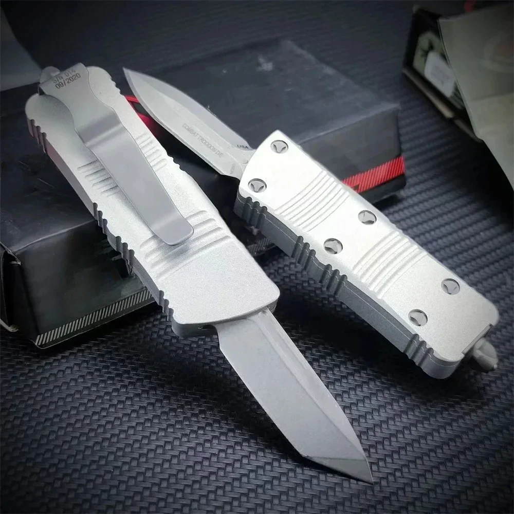 Portable MIC 121 Assist Hunting Pocket Knife D2 Blade Aluminum Handle Outdoor EDC Camping Hunting Rescue Survival Knife