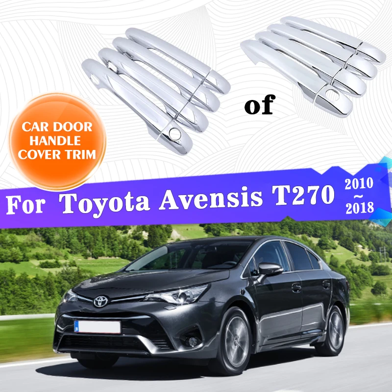 

Door Handle Covers For Toyota Avensis T270 2010~2018 2014 2015 2016 2017 Accessories Rustproof Sticker Trim Styling Catch Gadget