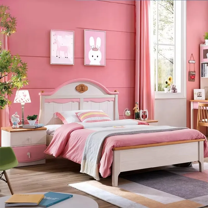 

Princess Style Children Bed Kids Bedroom Furniture Sets For Boys And Girls