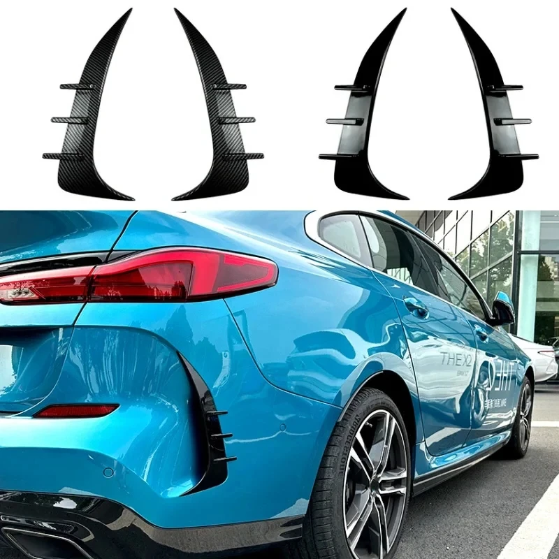 For BMW 2 Series 218i 220i 225i M240i 2020-2023+ F44 Gran Coupe M Sport Rear Bumper Side Spoiler Air Vent Canard Splitter Tuning