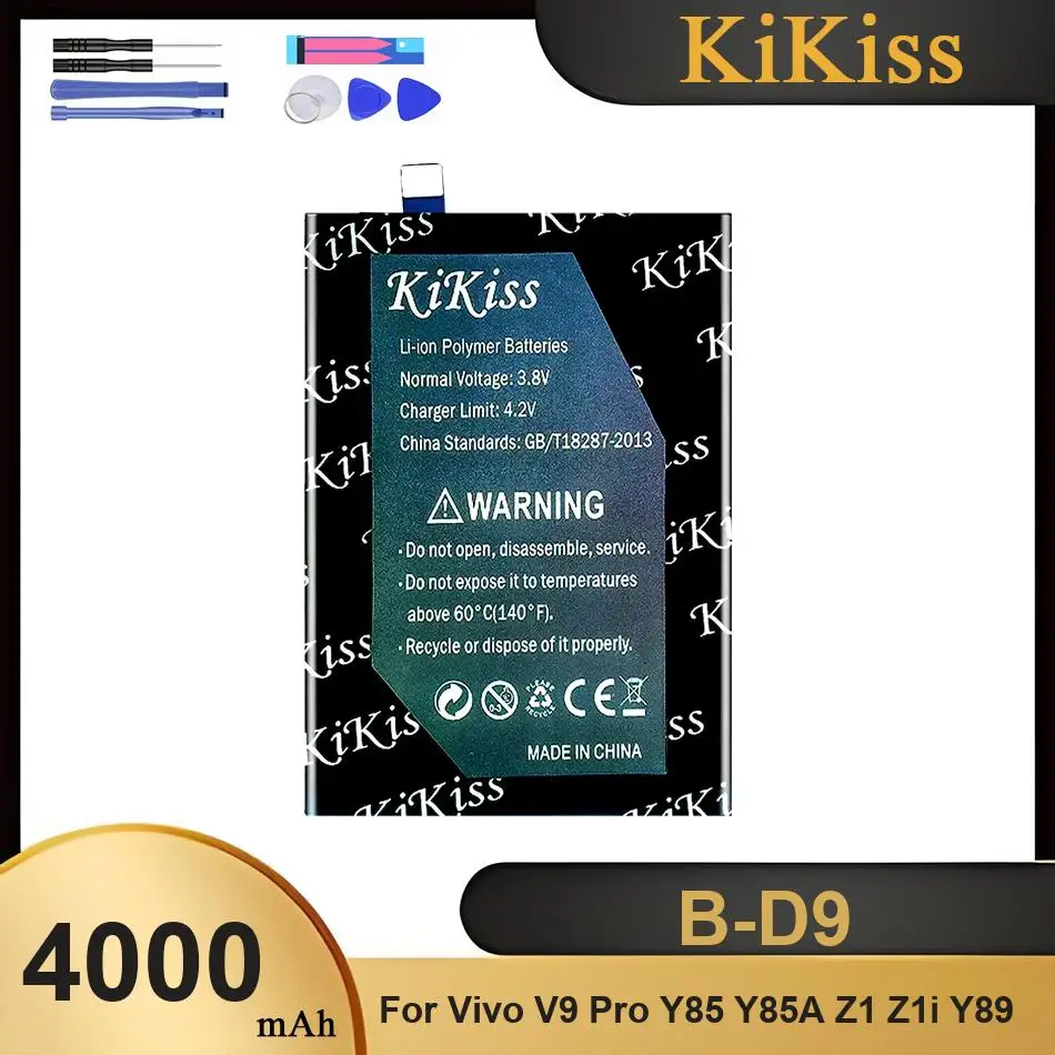 

Аккумулятор для мобильного телефона B-D9 для Vivo V9 Pro Y85 Y85A Z1 Z1i Y89, литий-ионные полимерные батареи, с инструментами