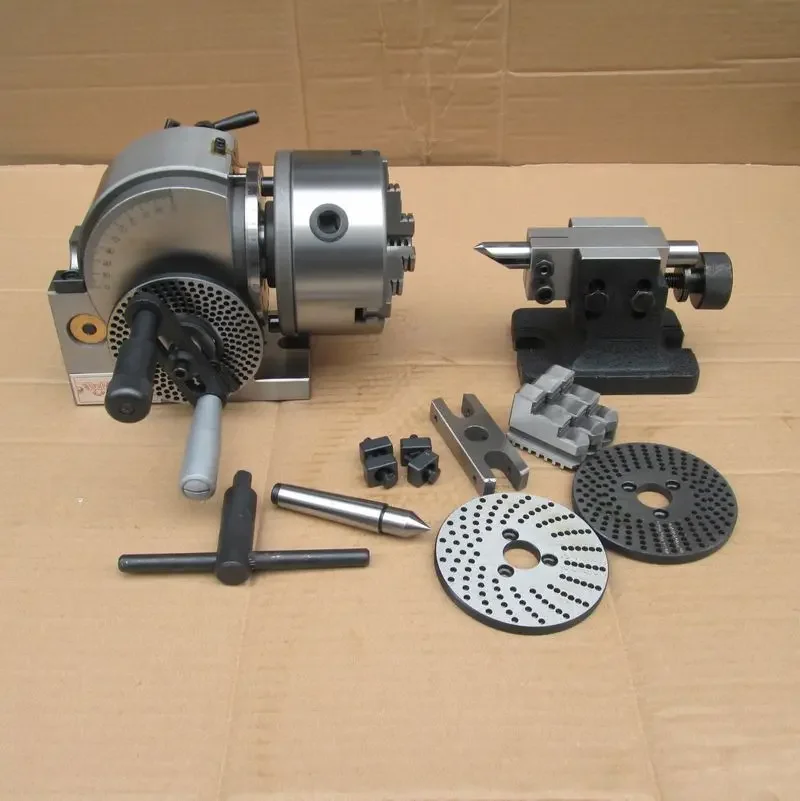 BS-0 Semi-universal quick dividing indexing head with tail stock for cnc milling