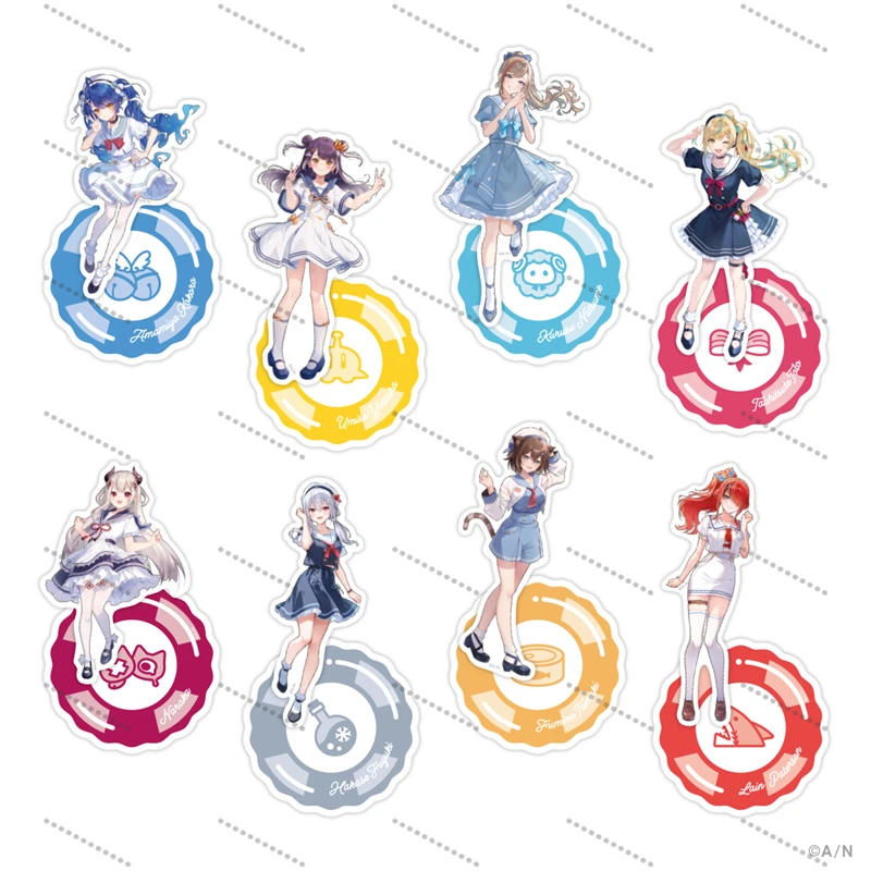 Kurusu Natsume/Fumino Tamaki/Tachitsute Toto/Lain Paterson figura acrílica soporte Virtual YouTuber NIJISANJI periférico regalos