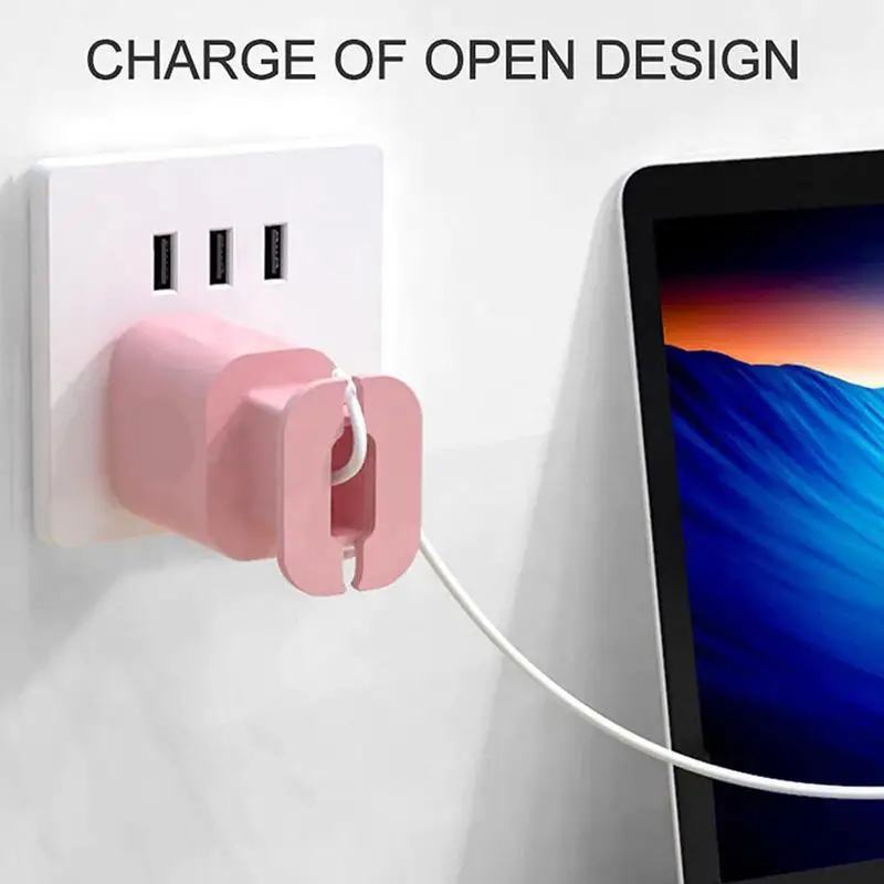 2 In 1 Silicone Cable Winder Charger Protector Cover Wire Organizer Anti-Break Data Cable Storage Case Waterproof Accessories