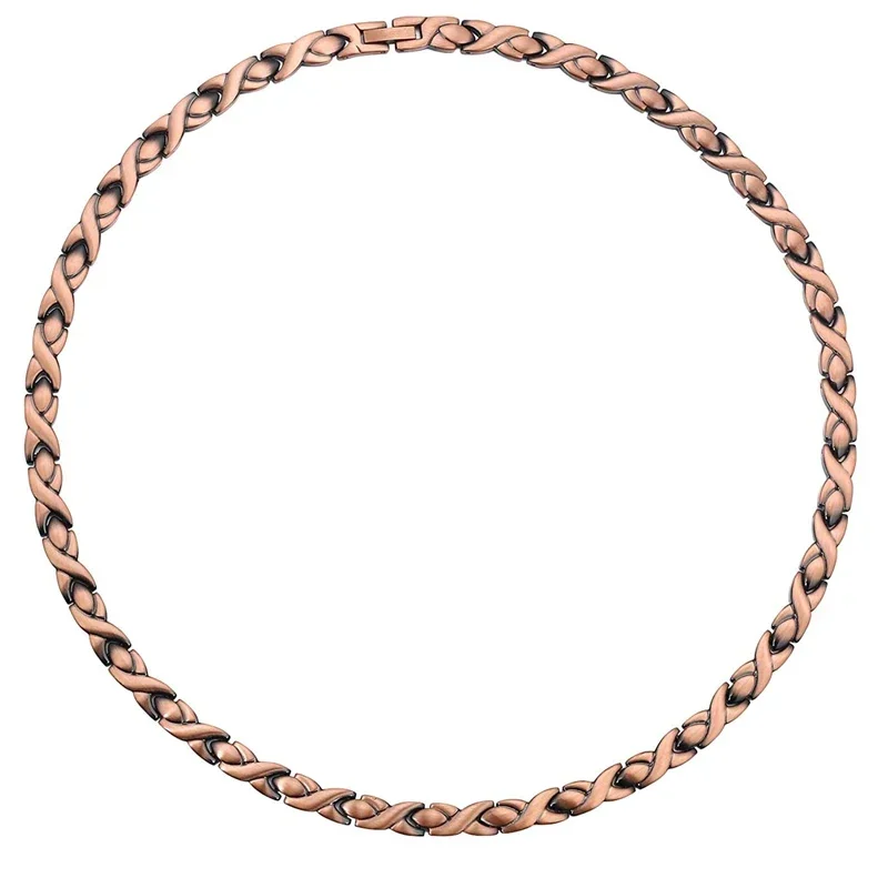 Ultra Strength Magnetic Therapy 99.99% Pure Copper Necklace for Men and Women Adjustable Size Drop Shipping Wholesale