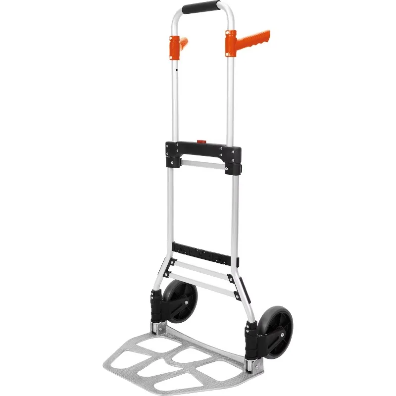 

Aluminum folding luggage cart 120kgs load capacity trolley trolley