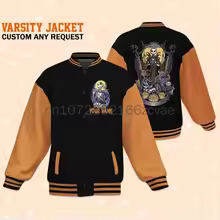 The Nightmare Before Christmas Jack And Sally Baseball Jacket
