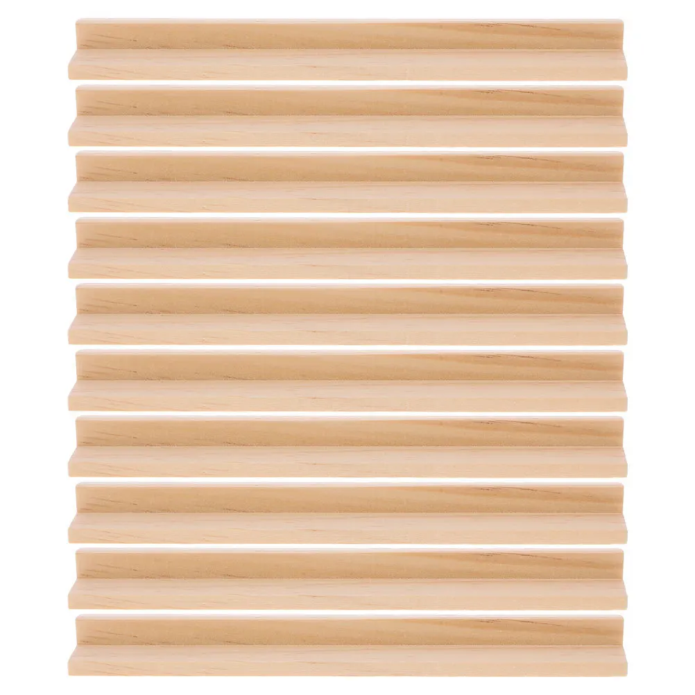 10 قطعة صواني الدومينو الخشبية رفوف سطح المكتب قواعد متعددة الوظائف عرض إبداعي قوس الدومينو حامل عرض خشبي