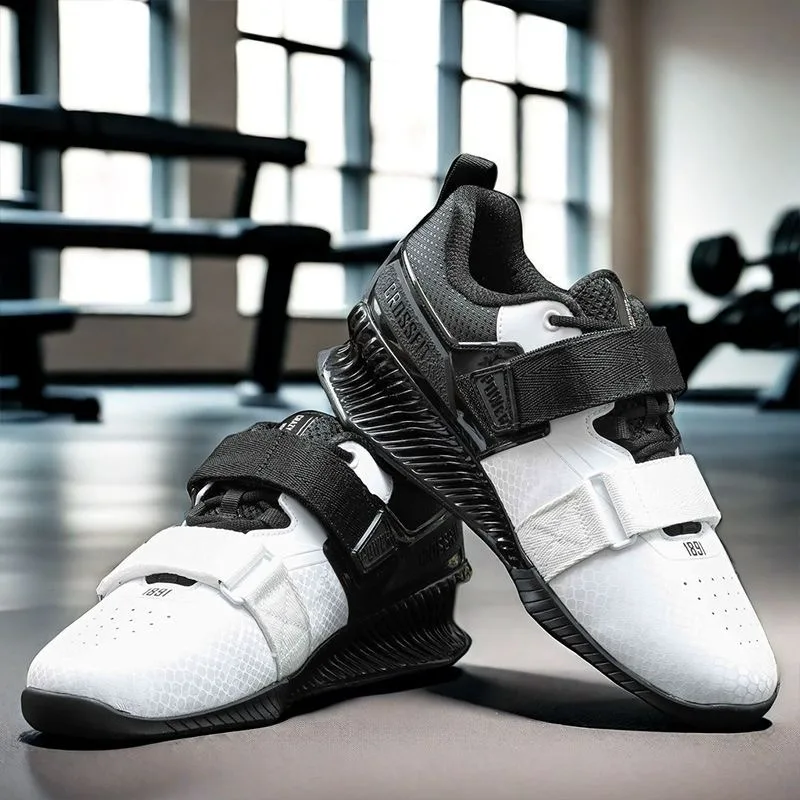 2024 vendita calda scarpe per sollevamento pesi per uomo nero rosso scarpa da allenamento palestra uomo scarpe Squat Hard Pull di alta qualità scarpe sportive da uomo