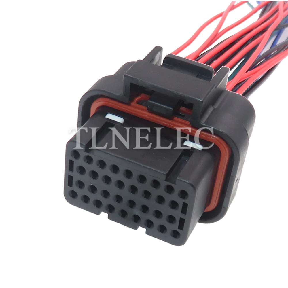 Terminal de cableado de coche de 34 Pines, conector PCB con cables, arnés de cables para automóvil, enchufes sellados 4-1437290-1 6437288-2