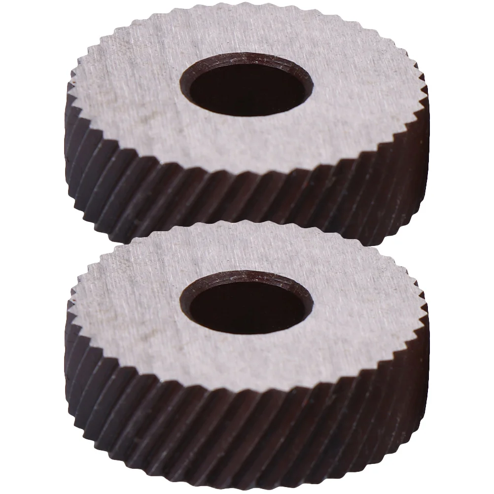 2 Pcs Knurling Wheel Steel Machine Tool Small Diagonal Replacement Linear for Coarse