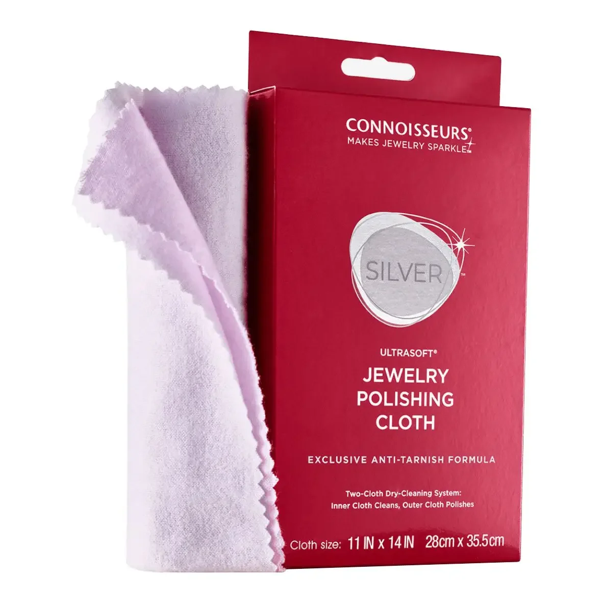 1pc UltraSoft Natural Cotton Fiber Silver Polishing Cloth, Specialized for Silver Jewelry & Watches, Non-Abrasive Lint-Free