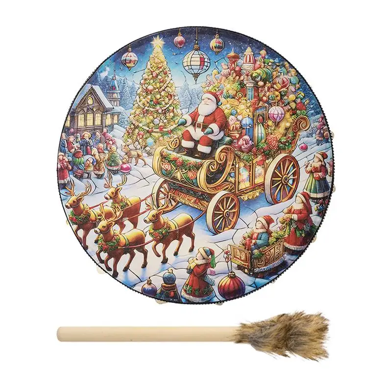 Shaman Drum 10 Inches Christmas Sound Healer Shaman Drum With Drum Stick Sound Healing Tool Spiritual Instrument For Meditation