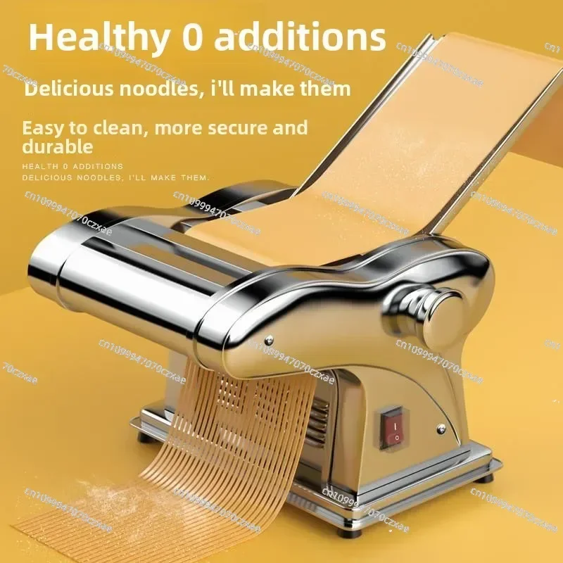 110V Stainless Steel Electric Dough Roller, Household Automatic Dumpling Skin Machine & Noodle Maker