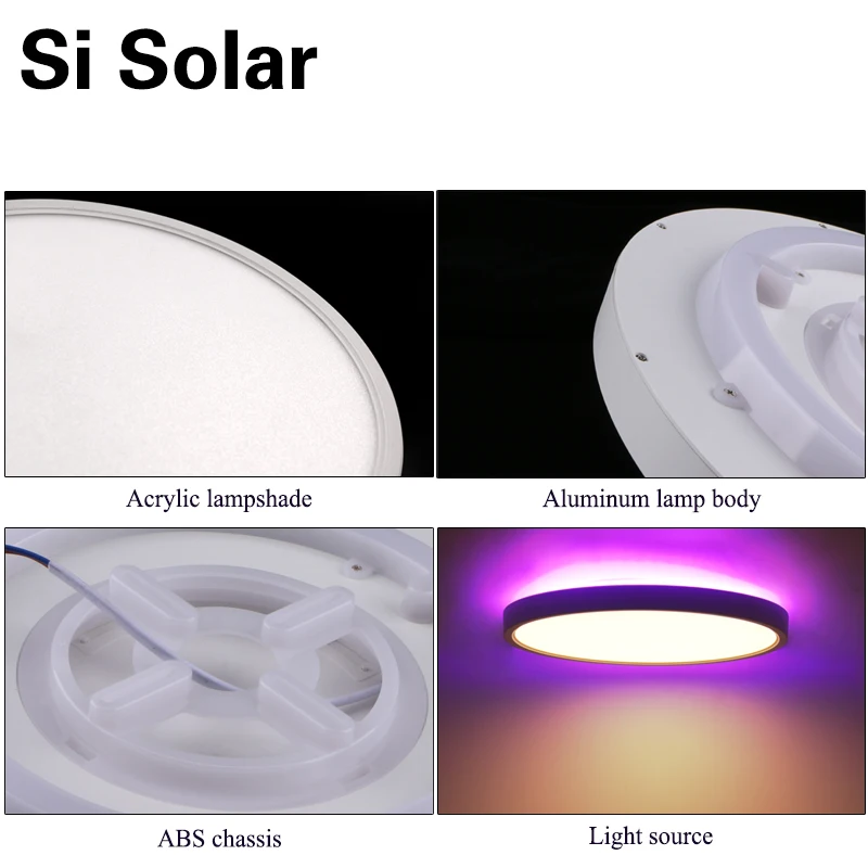 WiFi Smart Ceiling Light With Tuya APP/Alexa/Google RGB Dimmable Indoor LED Ceiling Lights Remote Control Voice Functional Party