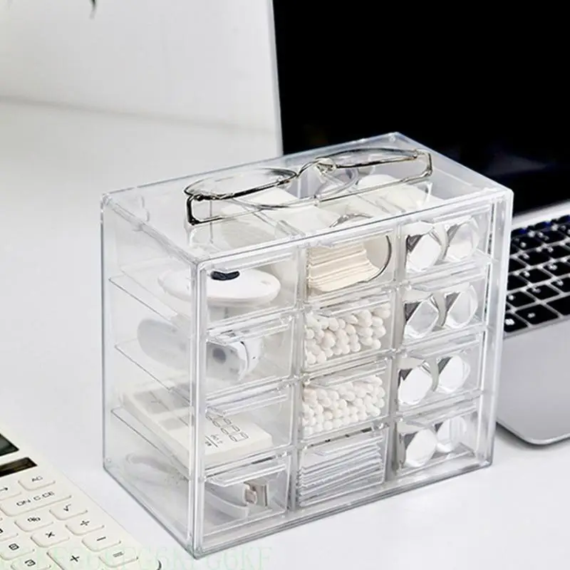 

G6KF Versatile Sturdy Plastic Organizers with Drawer Styles Clear Materials and Adjustable Partitions Home Accessory