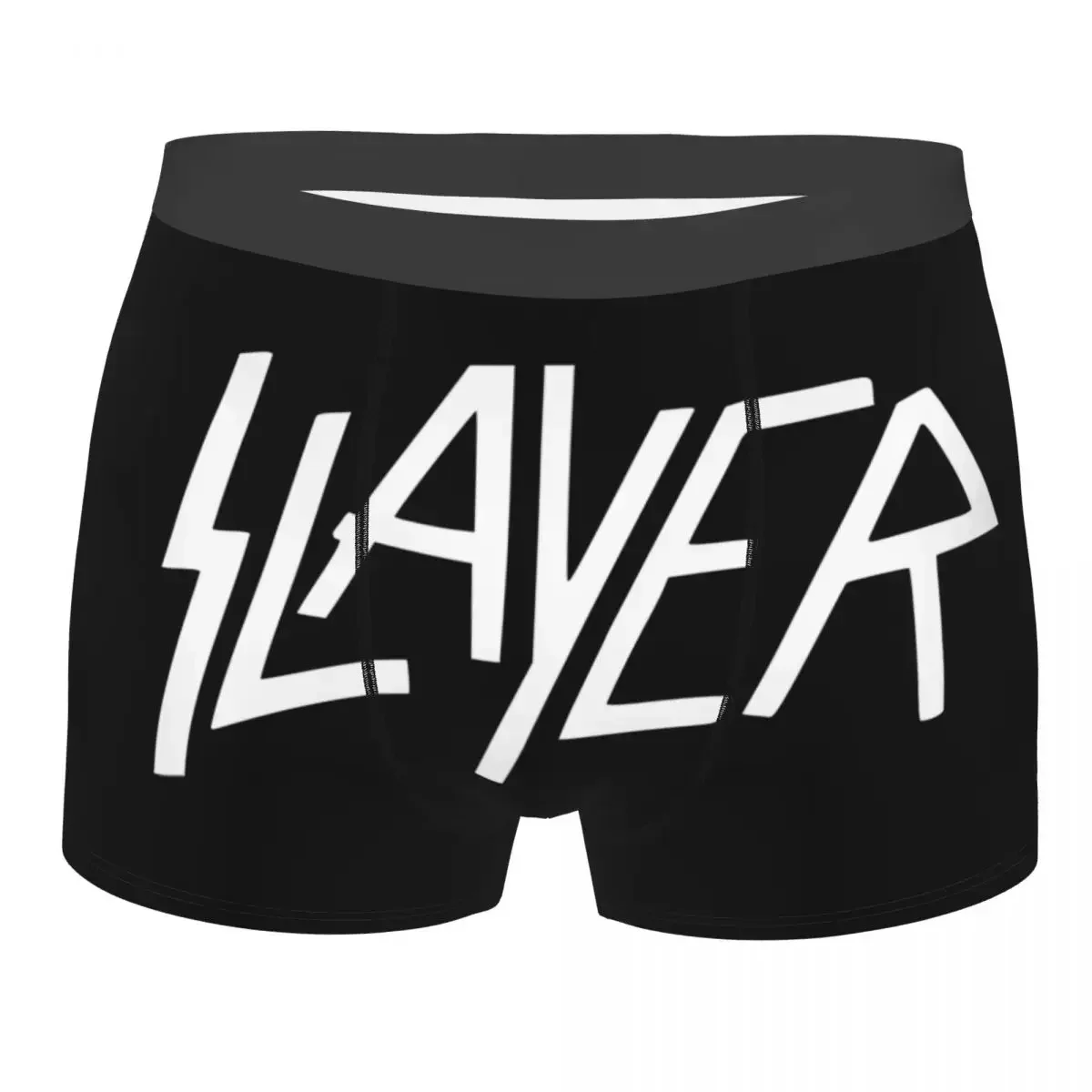 Custom Rock Slayers Letter Logo Underwear Men Breathable Heavy  Boxer Briefs Shorts Panties Soft Underpants For Male