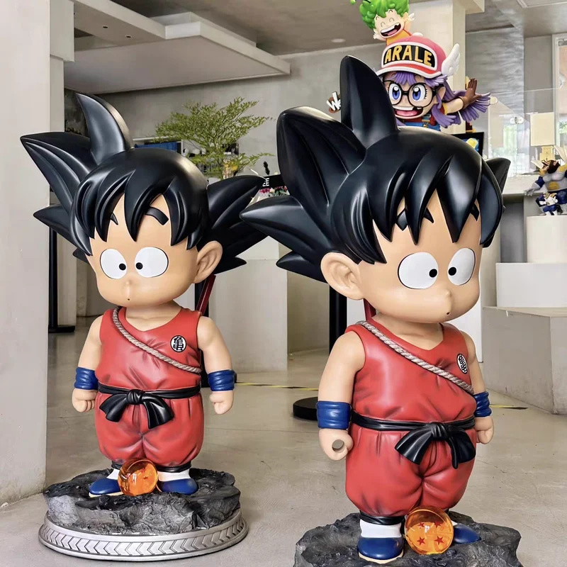Dragon Ball Son Goku Figur 50cm Große Größe GK Modell Anime Sammlerstück Heimdekoration Desktop-Ornament Geburtstagsgeschenk für Anime-Fans