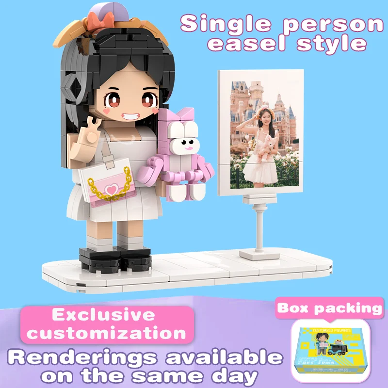 Regali personalizzati Full Body personalizzabile 3D Puzzle Model Photo Custom Cute Brick Figure per compleanno matrimonio laurea annifat