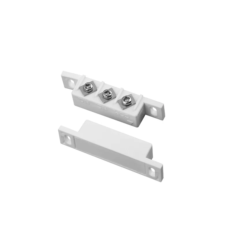 10pcs Wired Magnetic Electrical Contacts Switch For Door Or Window Intelligent System Or Alarm Host Com/No/Nc Output