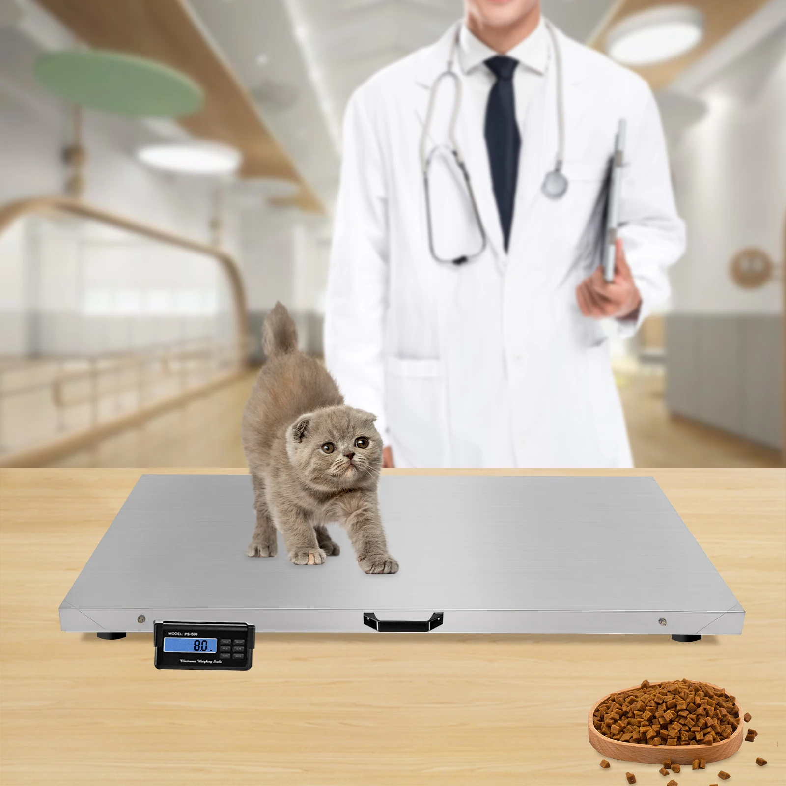 Heavy-Duty Digital Scale for Dog, Pig, Sheep, Pet Scale, 4XFeet, 440lb