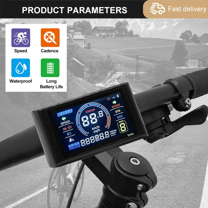 E-Bike 3 Mode Sinewaves Controller 17A26A30A Electric Bicycle Motor Brushless Controller 250W-1000W with LCD Display