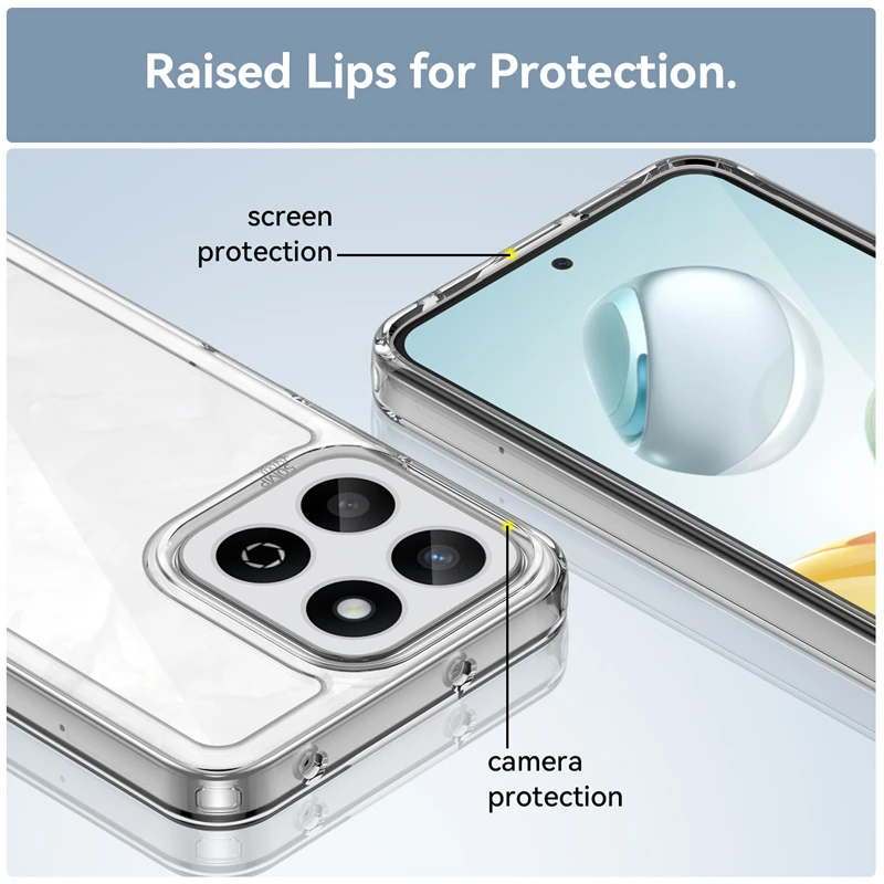 جراب شفاف لـ هواوي هونور ، ذكي ، شفاف ، جديد ، ضد الأسلحة