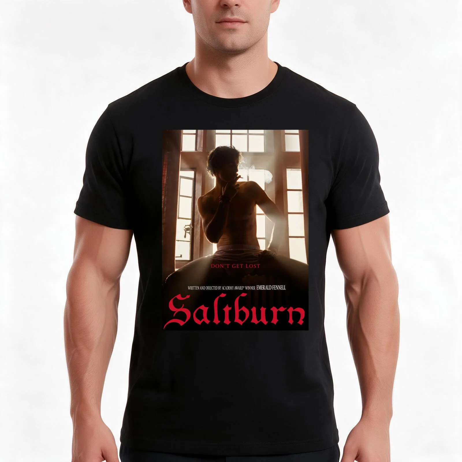 jacob elordi poster T-Shirt, Summer Casual Cotton Tee, Oversized Streetwear Tops, Vintage Graphic Print, Loose Fit Short Sleeve