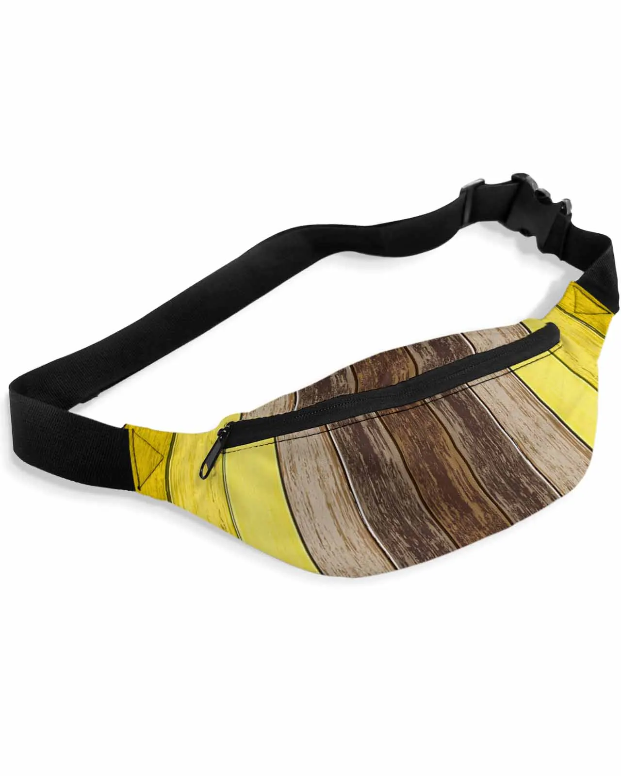 Bolsa de cintura impermeável para homens e mulheres, Retro Fanny Pack, Belt Bag, Wallet Pouch, Banana Hip Bags, Amarelo