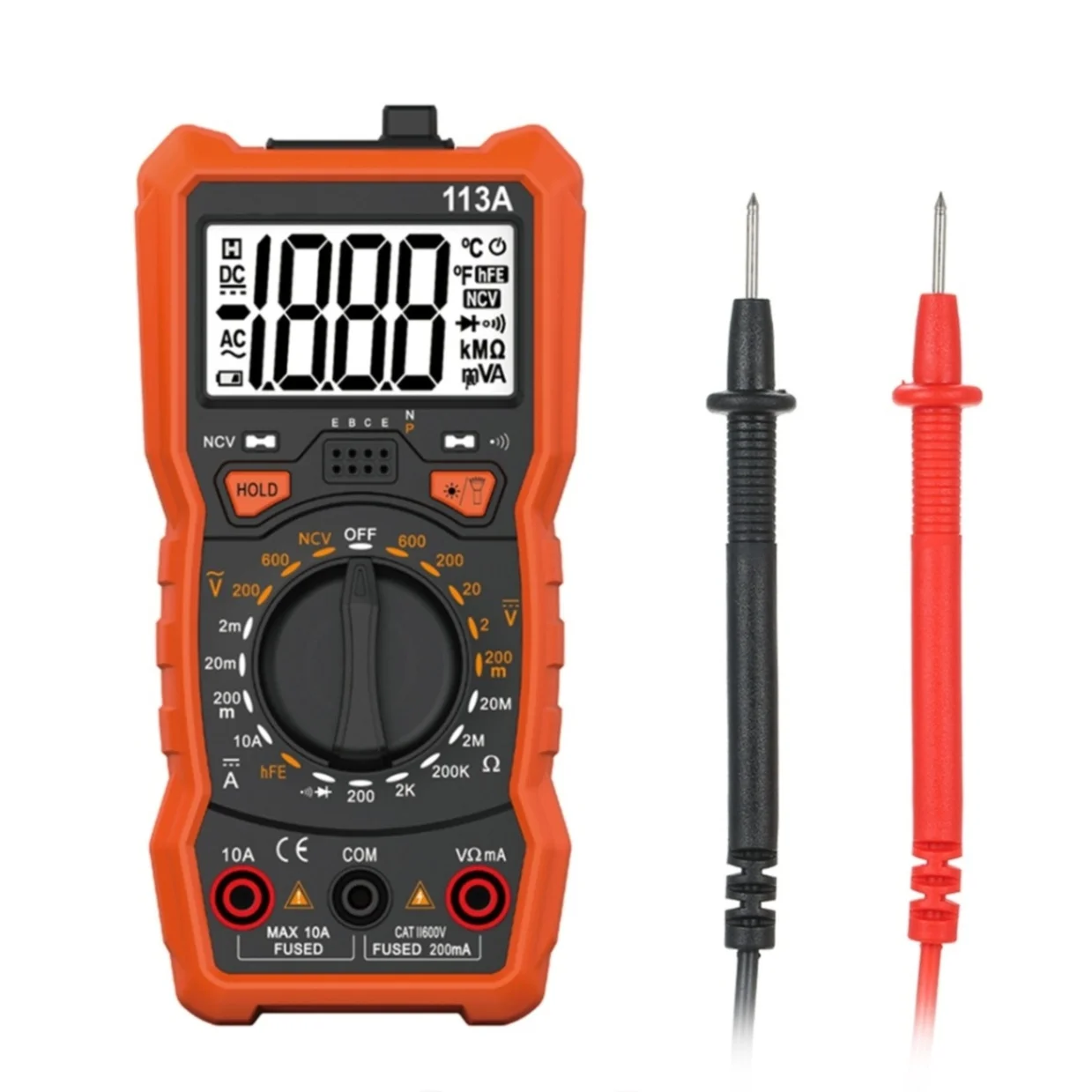 Richmeters RM113A/RM113D Multimetro Tester Digital Multimeter 6000 Counts Auto Ranging AC/DC Voltage Temperature Measuring Tool