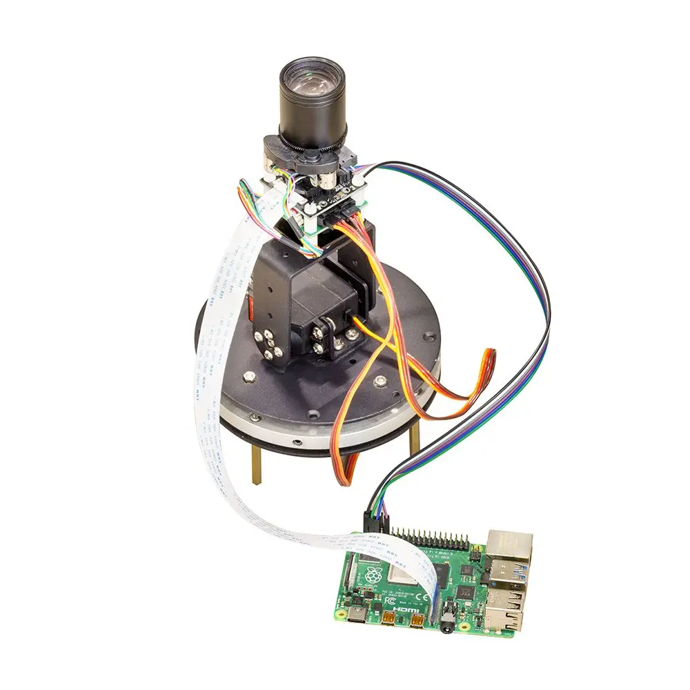 Arducam 5MP 1080p Pan Tilt Zoom PTZ Camera with Base for Raspberry Pi 4/3B+/3