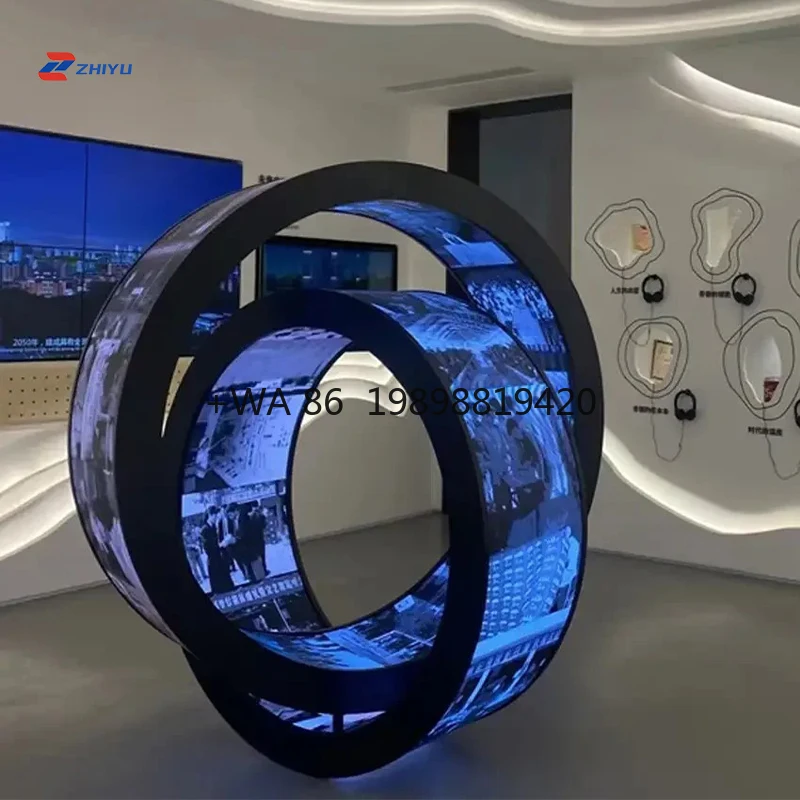 

Гибкий рекламный экран P3 P4, светодиодная мягкая панель для помещений, настраиваемый размер, для торговых центров, выставок, декораций сцен
