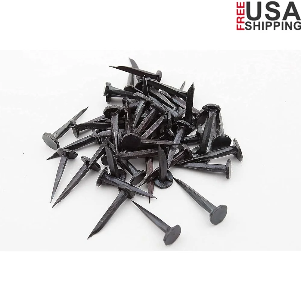 

Стальные гвоздики Blued, упаковка 10,5 унций, около 1100, круглые декоративные крепления 5/8 дюйма, для домашнего и офисного использования