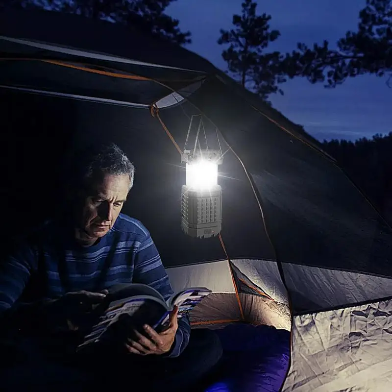 

Solar Camp Lights Efficient Solar-Powered Outdoor Light Rechargeable 3000Mah Waterproof Portable Lantern For Travel Backpacking