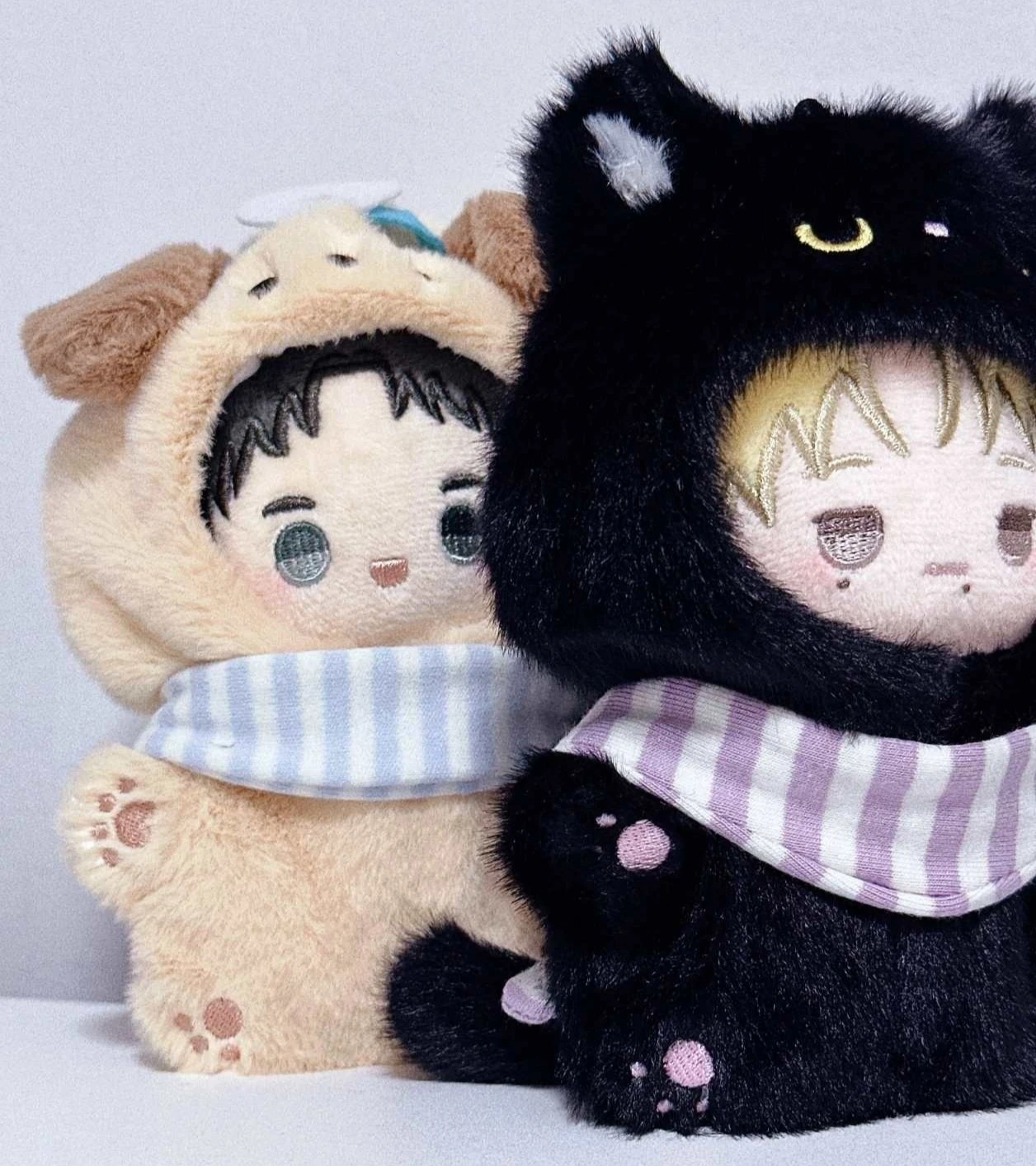 

Clothes Only Suitable For 20cm Dolls Kawai Animal Style Panda Dog Panda Bear Jumpsuit Cute Doll Accessories Dress Up Girl Gifts