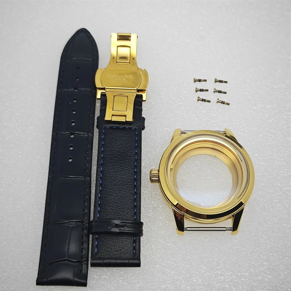 39 مللي متر NH34 ساعة حافظة الذهب والفضة ارتفع الحال بالنسبة GS صالح 31 مللي متر الطلب تعديل ساعة اكسسوارات لحركة NH34 NH35