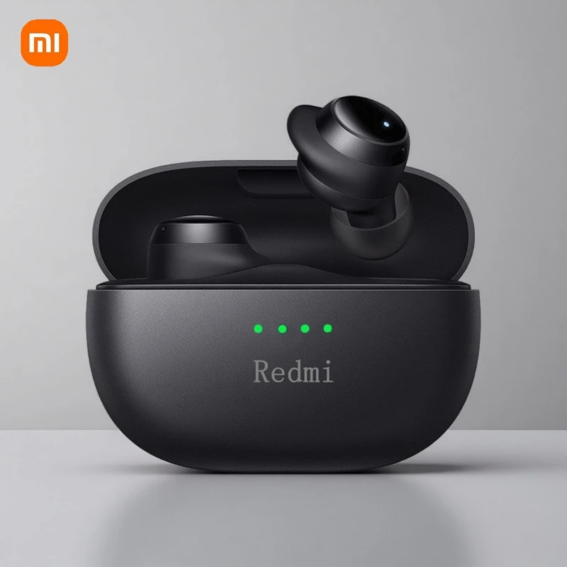 سماعات بلوتوث لاسلكية من Xiaomi Redmi، سماعة رأس رياضية للتحكم TWS، ميكروفون مقاوم للماء، سماعة موسيقى تعمل على جميع الهواتف الذكية