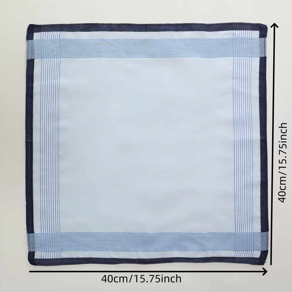 Fazzoletto da uomo in puro cotone, fazzoletto sottile vecchio stile tinto in filo per pulire il sudore, stagione di nozze, regalo per la festa del papà, sciarpa per pantaloni da tasca con patta da gentiluomo